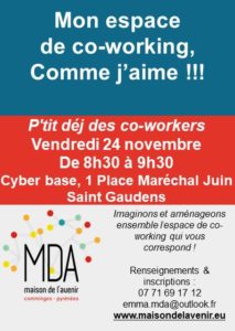 Affiche atelier coworking