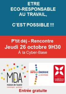 Affiche atelier éco responsable du 26/10/17