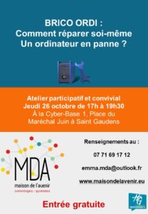 affiche atelier brico ordi du 13/10/17