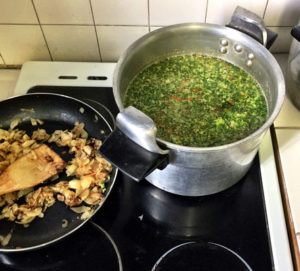 Des plats en pleine cuissons