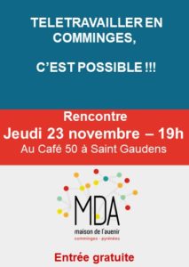 2eme edition de l'atelier télétravailler en comminge c'est possible