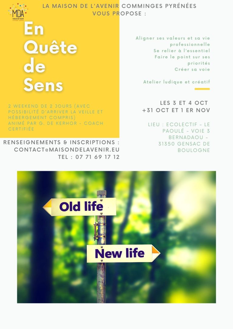 Affiche En quête de sens - Formule weekend